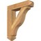 Ekena Millwork Funston Arts and Crafts Rough Sawn Bracket w/ Offset Brace, Western Red Cedar, 6"W x 24"D x 28"H BKT0604X24X28FST03RWR - alternate 1